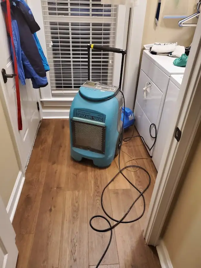 Commercial dehumidifier deployed for Flood Damage Cleanup in Little Chute